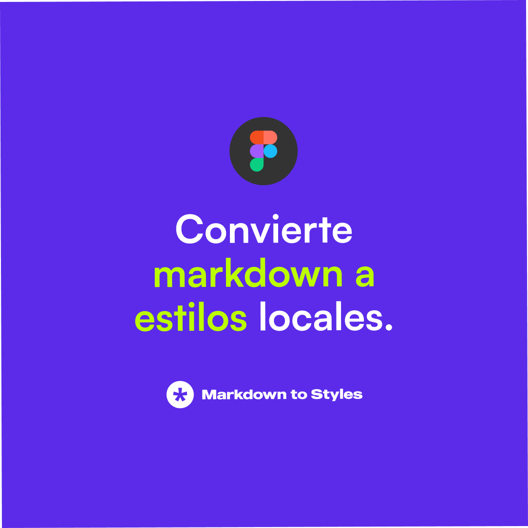 Plugin de Figma Markdown to Styles