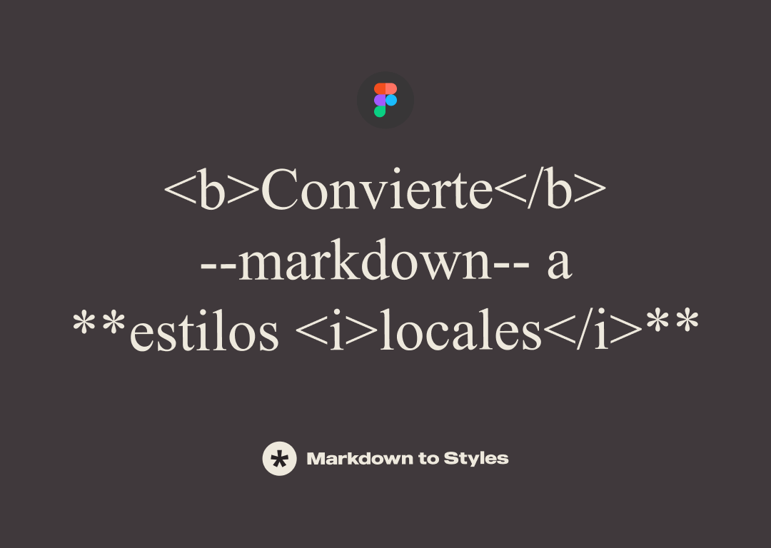 Markdown to Styles